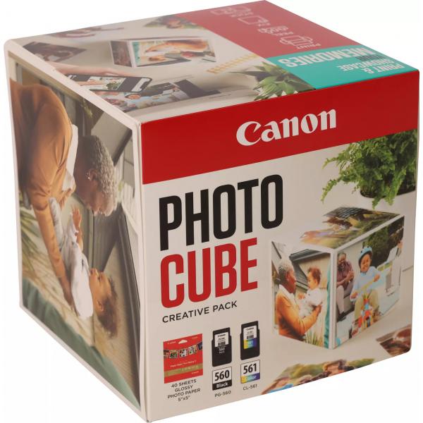 Canon Photo Cube Creative Pack - Confezione Da 2 - Nero, Colore (ciano, Magenta, Giallo)