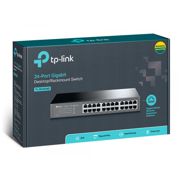 TP-Link TL-Sg1024d - Interruttore - 24 X 10/100/1000 - Image 4