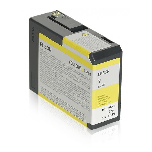 Epson T5804 - 80 Ml - Giallo - Originale - Cartuccia D'inchiostro