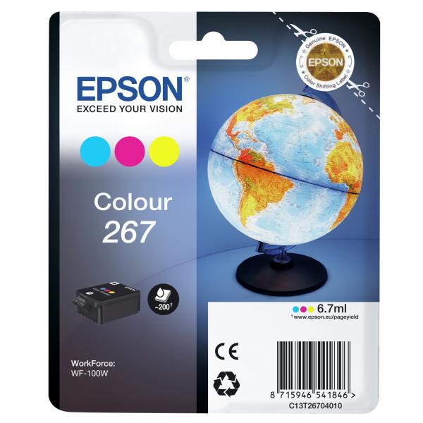 Epson 267 - 7 Ml - Giallo, Ciano, Magenta - Originale