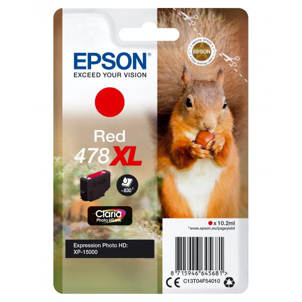 Epson 478xl - 10,2 Ml - Alta Capacità - Rosso