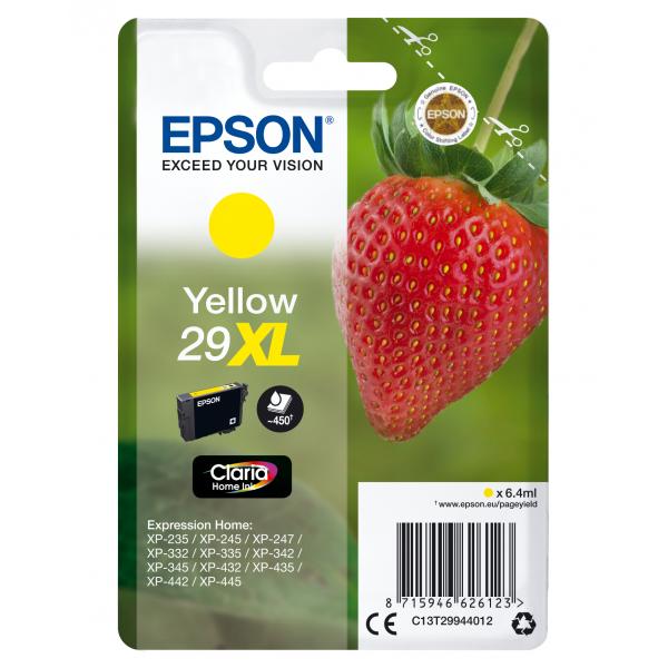 Epson 29xl - 6,4 Ml - Xl - Giallo - Originale - Confezione In Blister