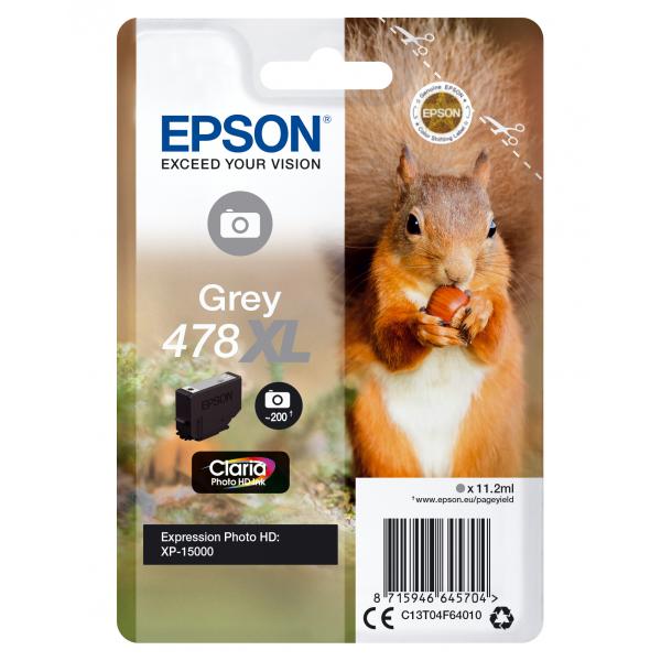 Epson 478xl - 11,2 Ml - Alta Capacità - Grigio