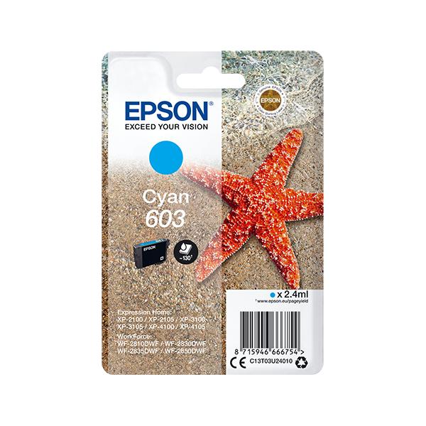 Epson 603 - 2,4 Ml - Ciano - Originale - Confezione In Blister