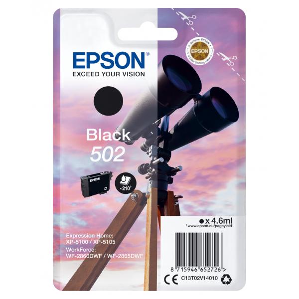 Epson 502 - 4,6 Ml - Nero - Originale - Confezione In Blister