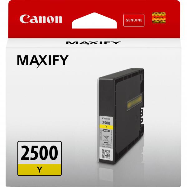 Canon PgI-2500 Y - 9,6 Ml - Giallo - Originale - Serbatoio D'inchiostro