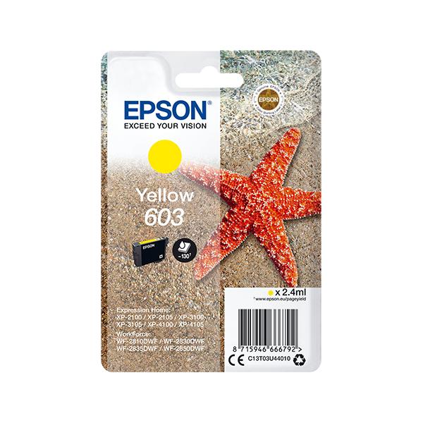 Epson 603 - 2,4 Ml - Giallo - Originale - Confezione In Blister