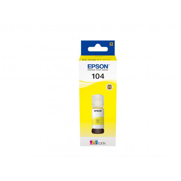 Epson Ecotank 104 - 65 Ml - Giallo - Originale - Serbatoio D'inchiostro