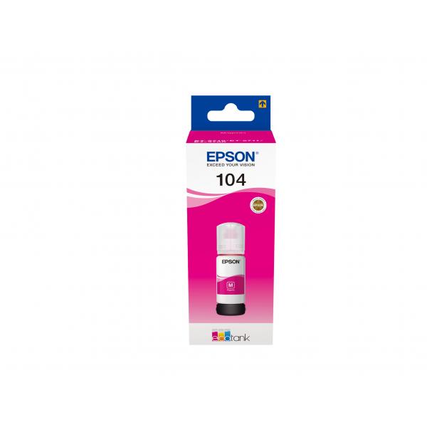Epson Ecotank 104 - 65 Ml - Magenta - Originale
