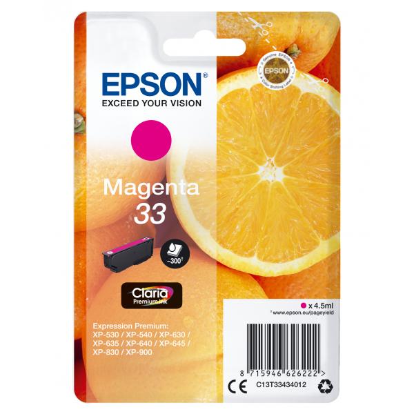 Epson 33 - 4.5 Ml - Magenta - Original - Blisterverpackung