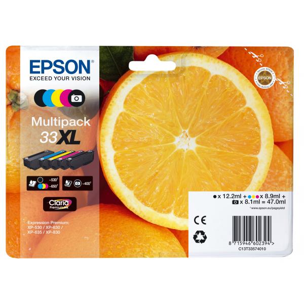Confezione Multipla Epson 33xl - Confezione Da 5 - 47 Ml - xl