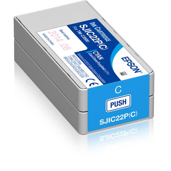 Epson Sjic22p(c) - Ciano - Originale - Cartuccia D'inchiostro