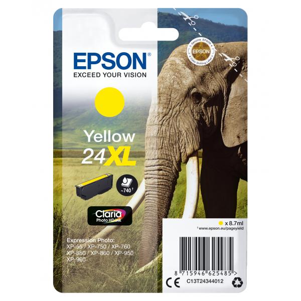 Epson 24xl - 8,7 Ml - Xl - Giallo - Originale - Cartuccia D'inchiostro
