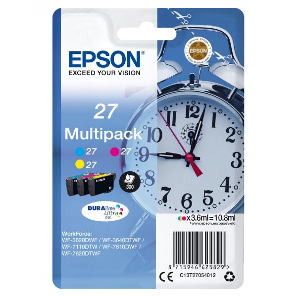 Epson 27 MultI-Pack - Confezione Da 3 - 10,8 Ml - Giallo, Ciano, Magenta