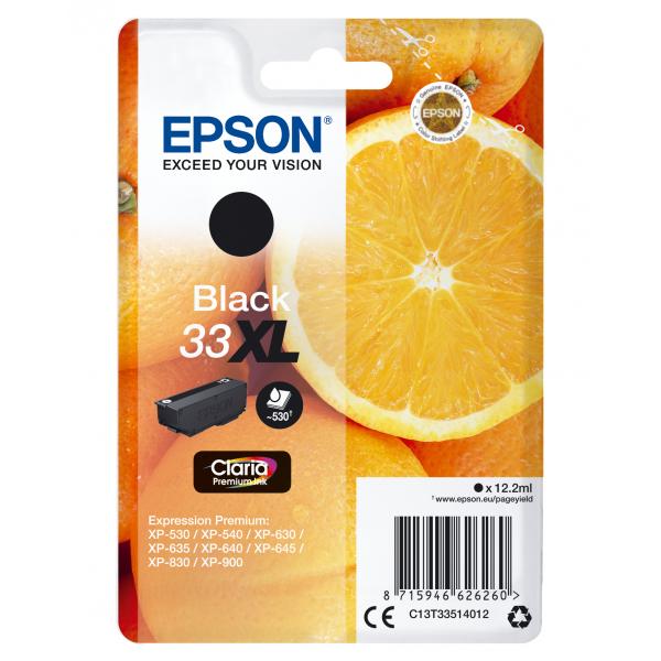 Epson 33xl - 12,2 Ml - Xl - Nero - Originale