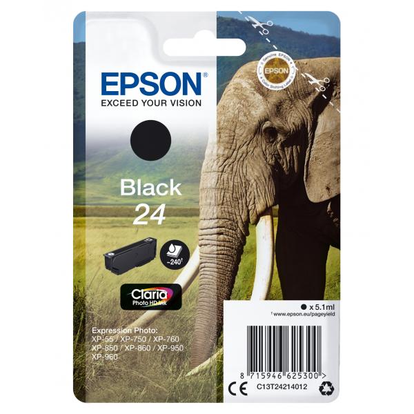 Epson 24 - 5,1 Ml - Nero - Originale - Cartuccia D'inchiostro