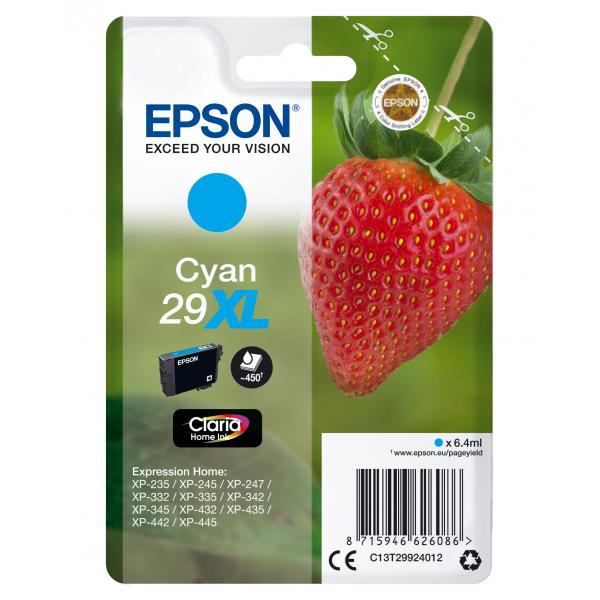 Epson 29xl - 6,4 Ml - Xl - Ciano - Originale - Confezione In Blister