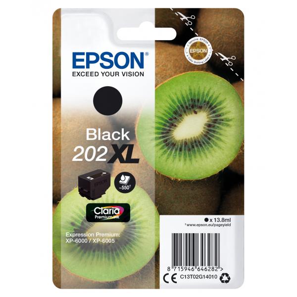 Epson 202xl - 13,8 Ml - Nero - Originale - Confezione In Blister