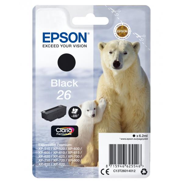 Epson 26 - 6,2 Ml - Nero - Originale - Cartuccia D'inchiostro