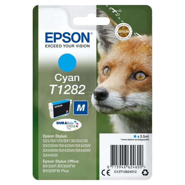 Epson T1282 - 3,5 Ml - Taglia M - Ciano - Originale