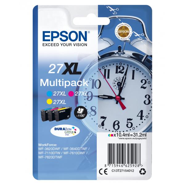 Confezione Multipla Epson 27xl - Confezione Da 3 - 31,2 Ml - xl