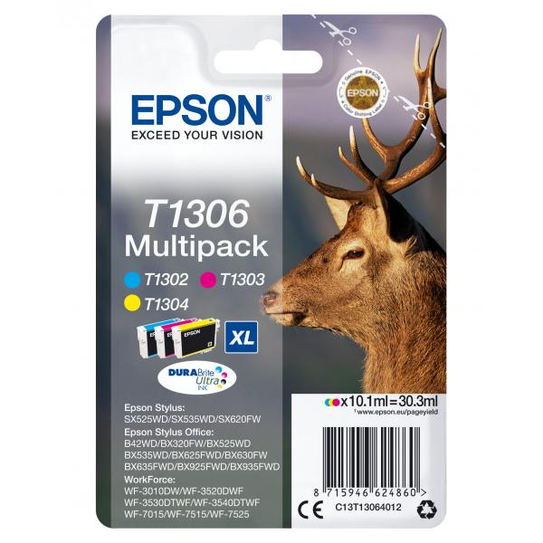 Confezione Multipla Epson T1306 - Confezione Da 3 - 30,3 Ml - xl