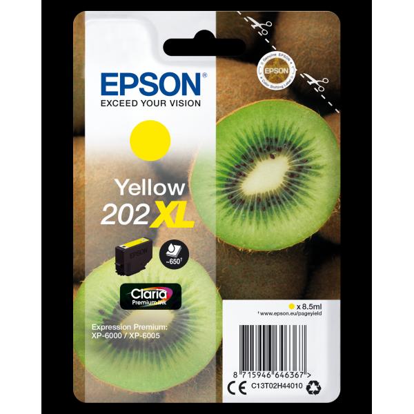 Epson 202xl - 8,5 Ml - Xl - Giallo - Originale - Confezione In Blister