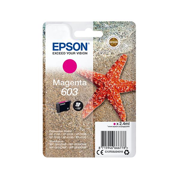 Epson 603 - 2,4 Ml - Magenta - Originale - Confezione In Blister