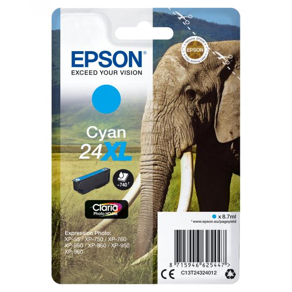 Epson 24xl - 8,7 Ml - Xl - Ciano - Originale - Cartuccia D'inchiostro