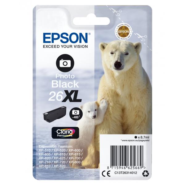 Epson 26xl - 8,7 Ml - Xl - Nero Fotografico - Originale