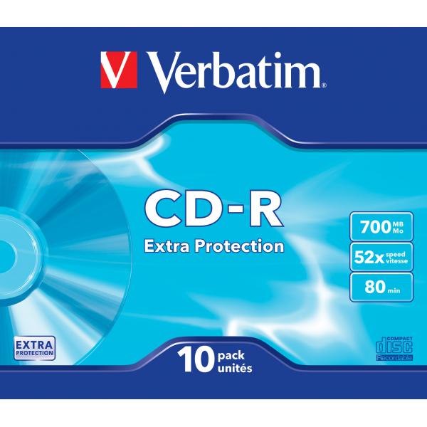 Verbatim 10 CD-R - 700 Mb (80 Min) 52x