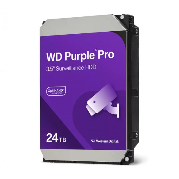 Wd Purple Pro Wd240purp - Disco Rigido - 24 Tb - Videosorveglianza, Smart Video - Interno - 3,5" (8,9 Cm)