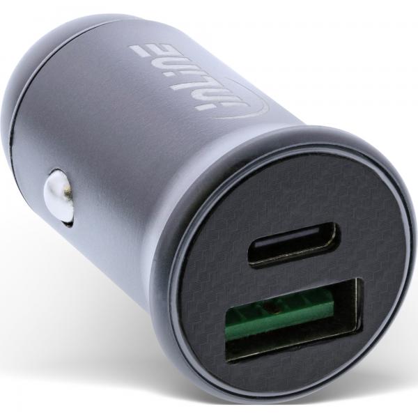 Alimentatore Da Auto Usb Inline Pd - 12/24 V UsB-A + UsB-C - Max