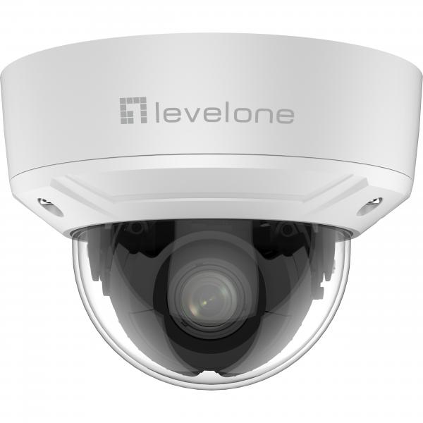Levelone Gemini Zoom IP-Kamera, 6 Mp, Zoom, H.265, InneN-/außenbereich, Cctv Sicherheitskamera, Innen & Außen, Kabelgebunden, Zimmerdecke, Weiß,