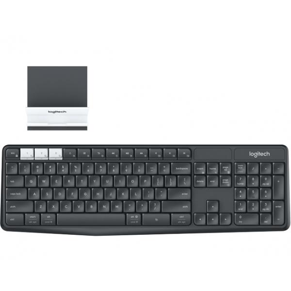 Tastiera Multidispositivo Logitech K375s: Bluetooth, 2,4 Ghz