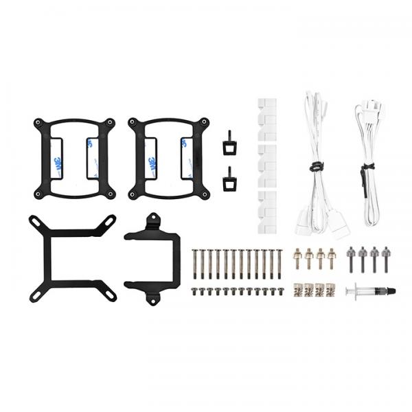 Thermaltake Th420 Argb Sync - Snow Edition - Sistema Di Raffreddamento A Liquido Del Processore - (per: Lga1156, Am2, Am2+, Am3, Lga1155, Am3+, Lga20 - Image 4