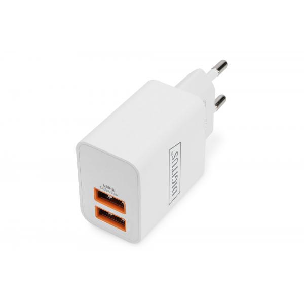 Caricabatterie Usb Digitus 2x UsB-A, 15,5 W