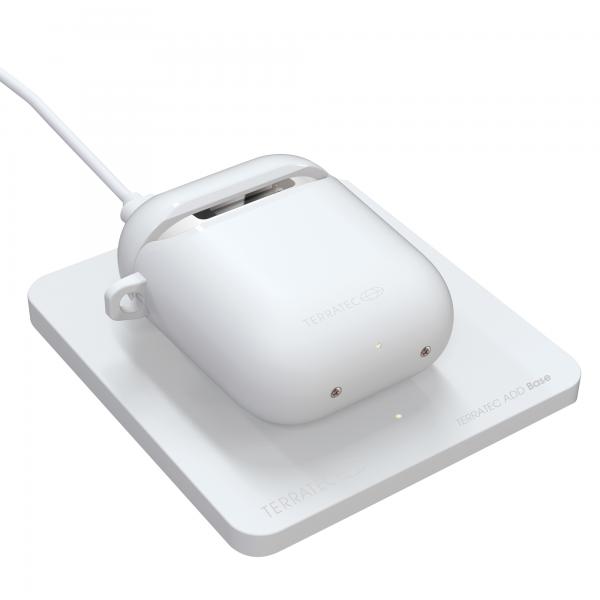 Terratec Add Base - Tappetino Di Ricarica Induttivo - 5 Watt - 1,5 A - Per Apple Airpods (1a Generazione, 2a Generazione)