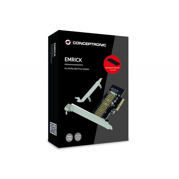 Adattatore Pcie Ssd Conceptronic Emrick M.2 Nvme, Pcie, M.2, Pcie 3.0, Cina, Windows 10, Windows 10 Education, Windows 10 Education X64, Windows 10 E - Image 4