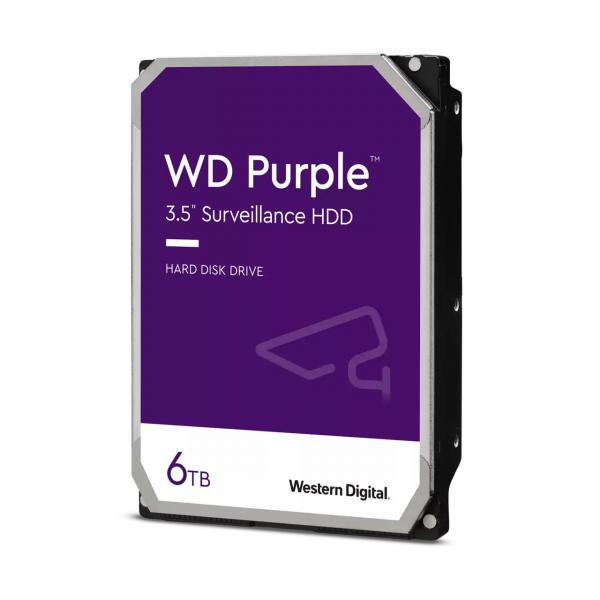Wd Purple Wd64purz - Disco Rigido - 6 Tb - Sorveglianza - Interno - 3,5" (8,9 Cm)
