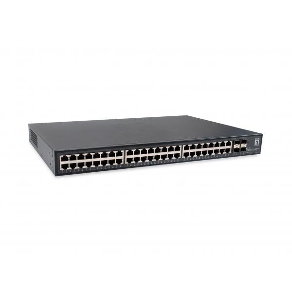 Levelone GtU-5211, Non Gestito, Gigabit Ethernet (10/100/1000), Full Duplex, Installazione In Rack