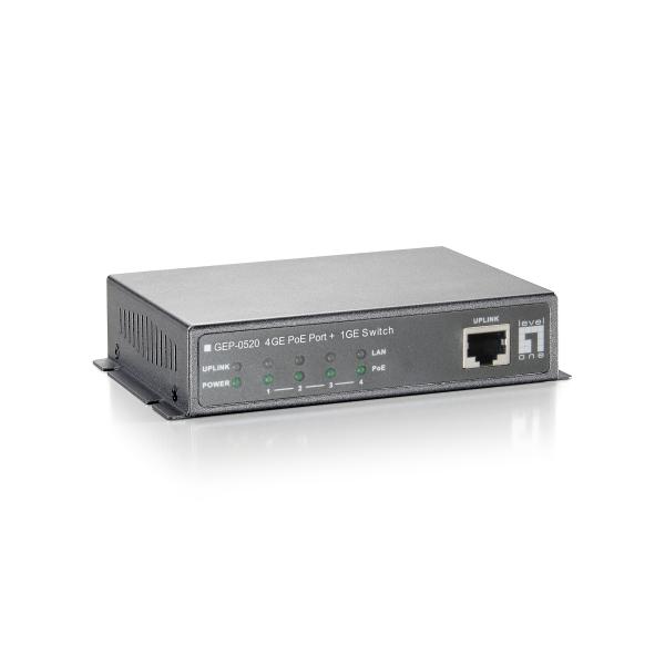 Levelone GeP-0520 - Switch - 4 X 10/100/1000 (poe)