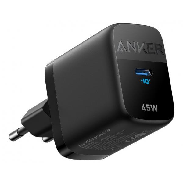 Anker Innovations Anker Serie 3 313 - Alimentatore - 45 Watt - 5 A - Pd 3.0, Sfc 2.0, Pd/pps (usB-C A 24 Pin)