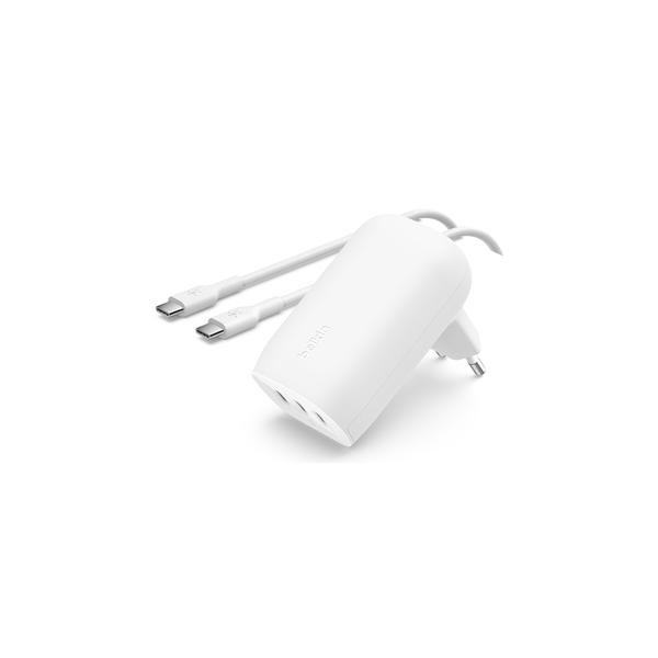 Belkin Boostcharge - Alimentatore - Tecnologia Pps - 67 Watt - 3,25 A - Power Delivery 3.1, Pd 3.0, Fast Charge - 3 Punti Di Connessione In Uscita (u