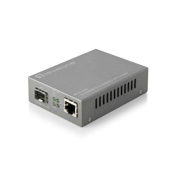 Levelone Web Smart Series FvS-3800 - Convertitore Multimediale - Lan 100 Mb - 10basE-T, 100basE-Tx, 100basE-X - RJ-45 / Sfp (minI-Gbic)