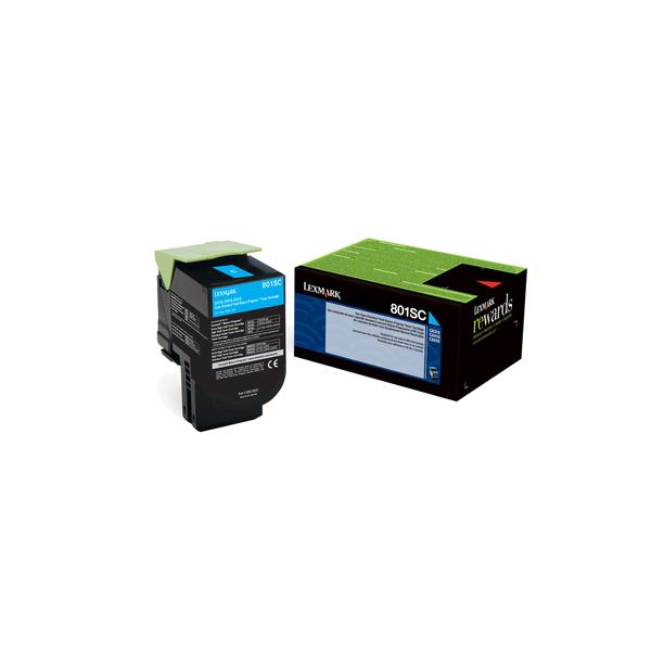Lexmark 802sc - Ciano - Originale - Cartuccia Toner Lccp, Lrp