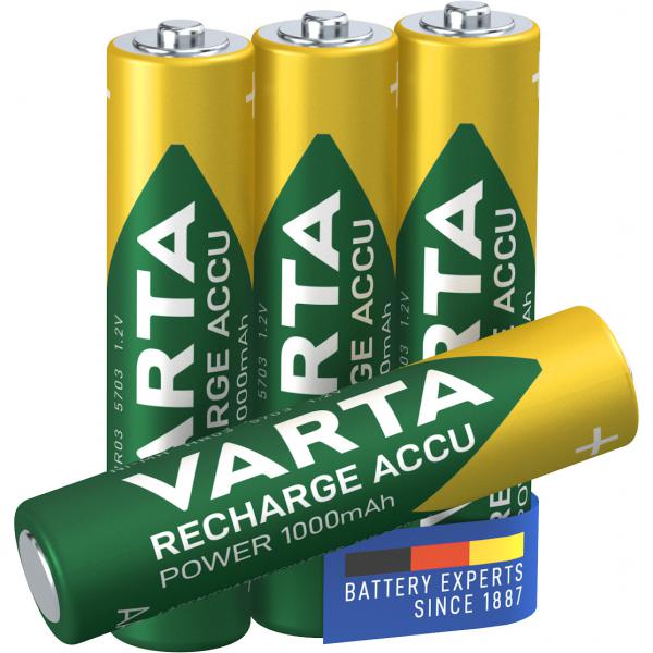 Varta Professional - Batteria 4 X Aaa - Nimh - (ricaricabile)