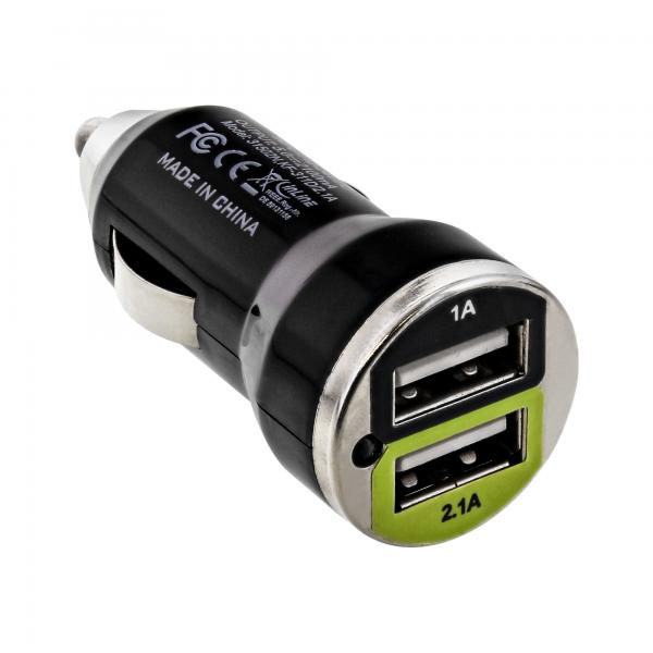 Adattatore Usb Per Caricabatteria Da Auto Inline - Da 12/24 V Cc A 5 V Cc/2,1 A - Mini