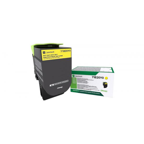 Lexmark X317 - Giallo - Originale - Cartuccia Toner Lccp, Lrp