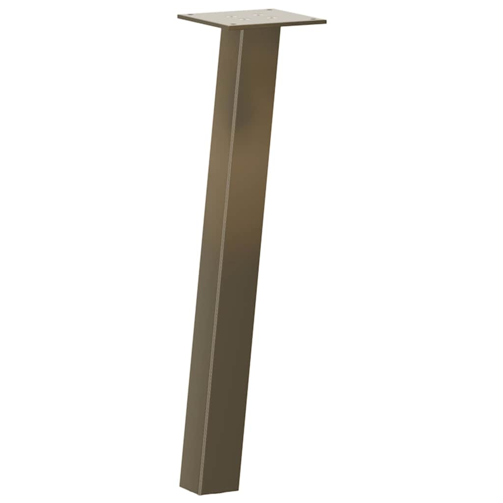vidaXL Patas para mesa de centro 4 unidades de acero natural, 42 cm, acero - Image 4